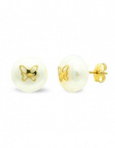 9K PENDIENTES PERLA 9 MM... 2