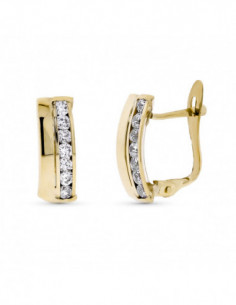 9K PENDIENTES ORO BICOLOR... 2