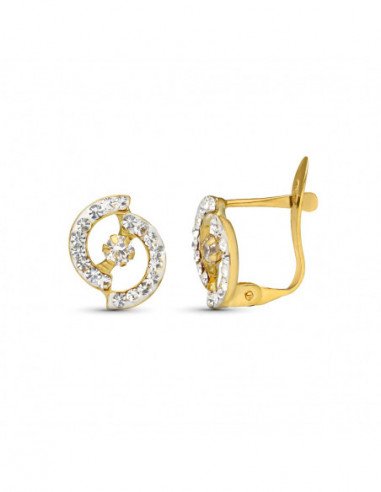 9K PENDIENTES ORO BICOLOR COMUNION...