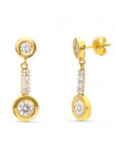 9K PENDINTES ORO AMARILLO DOBLE...