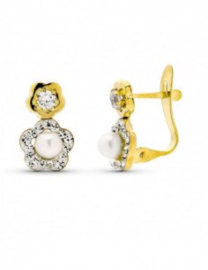 9K PENDIENTES ORO BICOLOR... 2