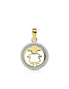 9K COLGANTE NIÑO BICOLOR... 2