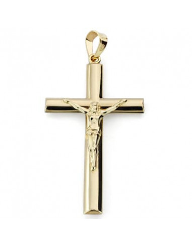 9K CRUZ ORO AMARILLO CRISTO OVAL...