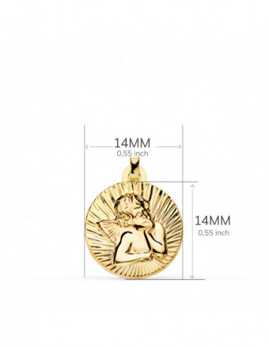 9K MEDALLA ORO AMARILLO ANGELITO...