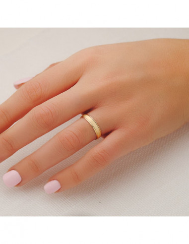 9K ALIANZA ORO AMARILLO MATE Y BORDES...