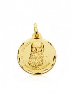 9K MEDALLA FRAY LEOPOLDO 22 MM 2