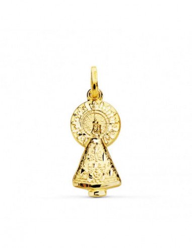 9K VIRGEN DEL PILAR SILUETA 25X11 MM