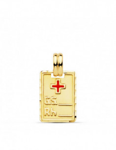 9K COLGANTE PLACA ORO... 2