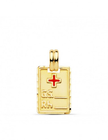 9K COLGANTE PLACA ORO AMARILLO RH.... 9K COLGANTE PLACA ORO AMARILLO RH....