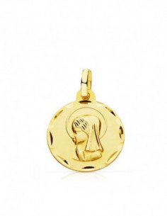 9K MEDALLA VIRGEN NIÑA 16 MM 2