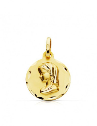 9K MEDALLA VIRGEN NIÑA 18 MM