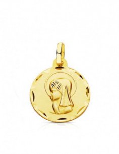 9K MEDALLA VIRGEN NIÑA 18 MM 2