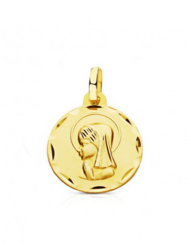 9K MEDALLA VIRGEN NIÑA 18 MM