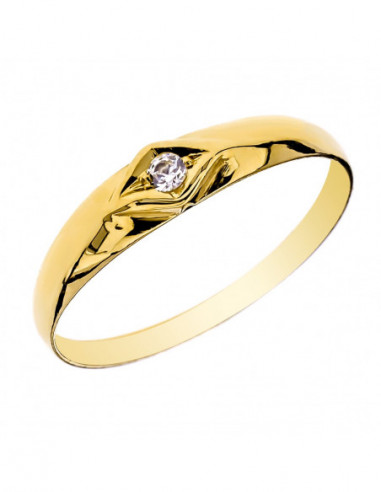 9K SOLITARIO ORO AMARILLO BEBE