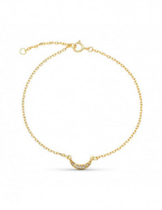 9K PULSERA ORO AMARILLO 16... 2