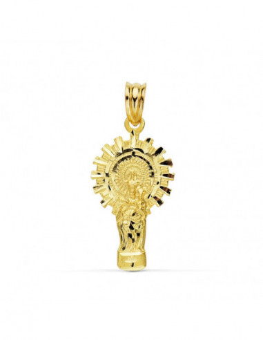 9K VIRGEN PILAR SILUETA 28X15 MM