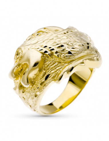 9K SELLO ORO AMARILLO CABALLERO...