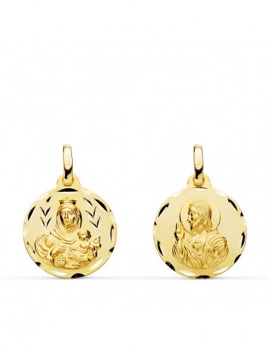 9K ESCAPULARIO TALLADO VIRGEN DEL...