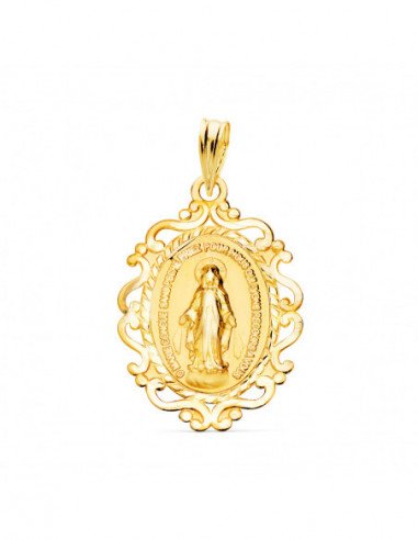 9K MEDALLA VIRGEN DE LA MILAGROSA...