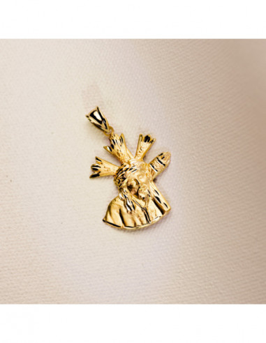 9K CRISTO GRAN PODER SILUETA 28X24 MM