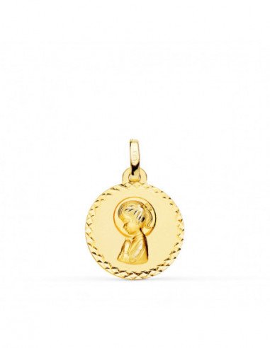 9K MEDALLA ORO AMARILLO VIRGEN NIÑA...