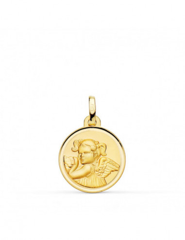 9K MEDALLA ORO AMARILLO ANGEL NIÑA...