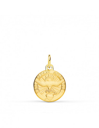 9K MEDALLA ORO AMARILLO ESPIRITU...