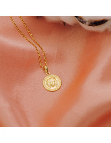 18K MEDALLA ORO AMARILLO MEDUSA CON...