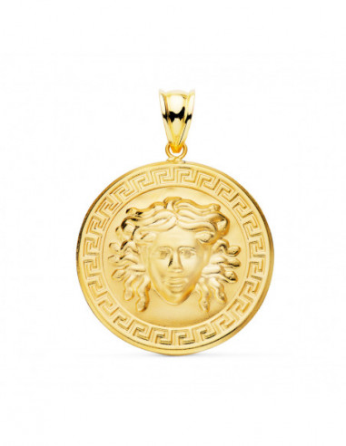 18K MEDALLA ORO AMARILLO MEDUSA CON...