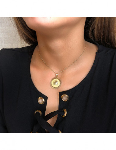 18K MEDALLA ORO AMARILLO MEDUSA CON...