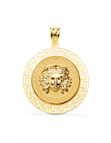 18K MEDALLA ORO AMARILLO MEDUSA CON...