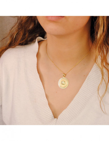 18K MEDALLA ORO AMARILLO MEDUSA CON...