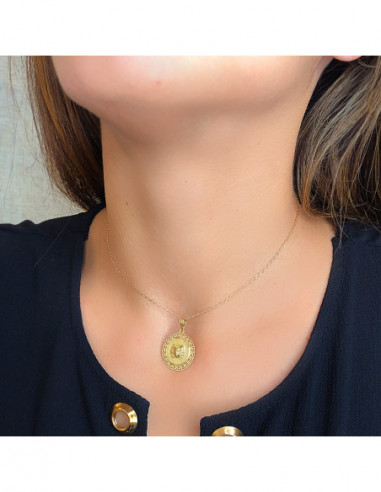 18K MEDALLA ORO AMARILLO MEDUSA CON...