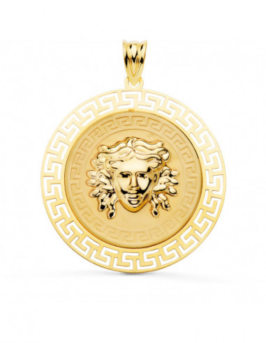 18K MEDALLA ORO AMARILLO MEDUSA CON...