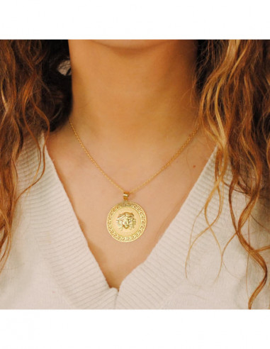 18K MEDALLA ORO AMARILLO MEDUSA CON...