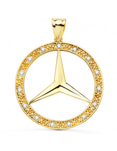 18K MEDALLA ORO AMARILLO ESTRELLA CON...