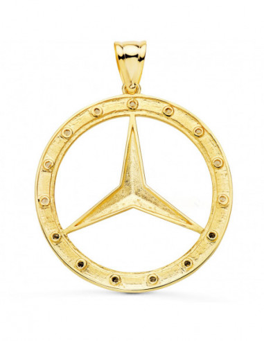 18K MEDALLA ORO AMARILLO ESTRELLA CON...