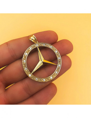 18K MEDALLA ORO AMARILLO ESTRELLA CON...