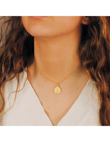 18K MEDALLA ORO AMARILLO ARBOL DE LA...