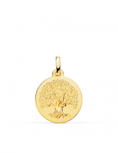 18K MEDALLA ORO AMARILLO ARBOL DE LA...