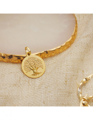 18K MEDALLA ORO AMARILLO ARBOL DE LA...