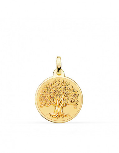18K MEDALLA ORO AMARILLO ARBOL DE LA...