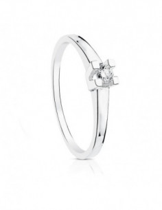 18K SOLITARIO ORO BLANCO... 2