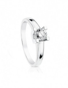 18K SOLITARIO ORO BLANCO... 2