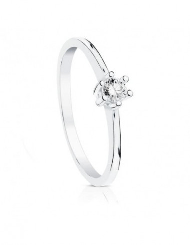 18K SOLITARIO DIAMANTE TALLA...