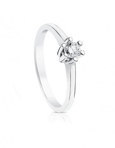 18K SOLITARIO DIAMANTE TALLA...