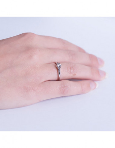 18K SOLITARIO DIAMANTE TALLA...