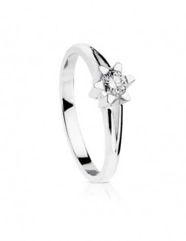 18K SOLITARIO DIAMANTE TALLA...