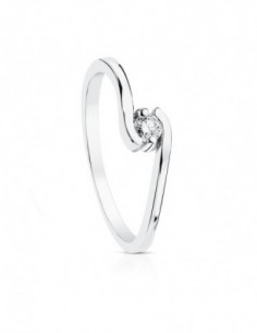 18K SOLITARIO ORO BLANCO... 2