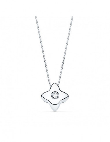 18K GARGANTILLA ORO BLANCO ESTRELLA...